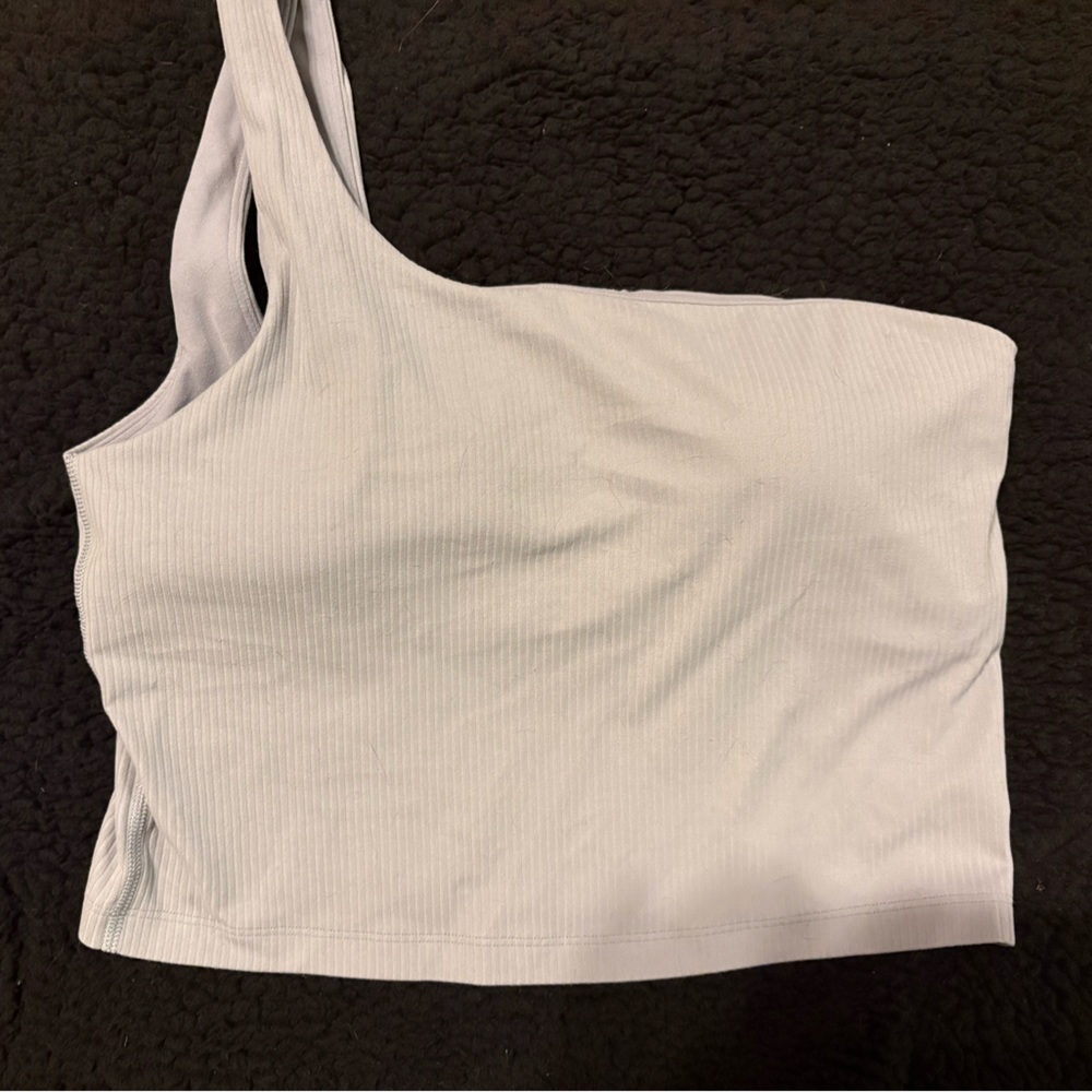 lululemon athletica Light Gray Asymmetrical Bra
